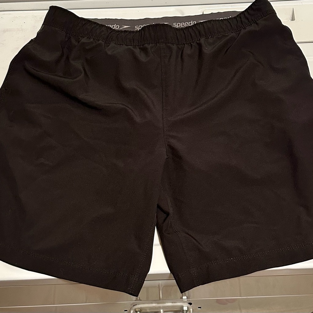 Men's Black Speedo Swim Shorts Size Large